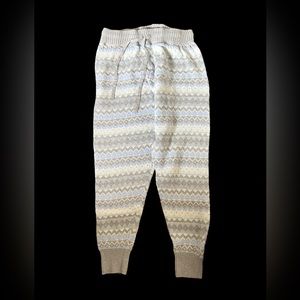 White with blue grey and silver stripes